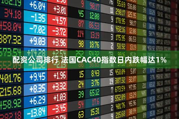 配资公司排行 法国CAC40指数日内跌幅达1%